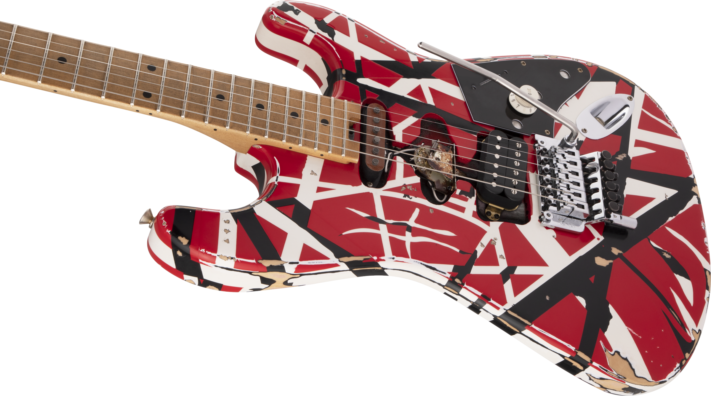 EVH Striped Series Frankie Red - White - Black Relic 5107900503 IN STOCK NOW