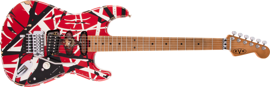 EVH Striped Series Frankie Red - White - Black Relic 5107900503 IN STOCK NOW