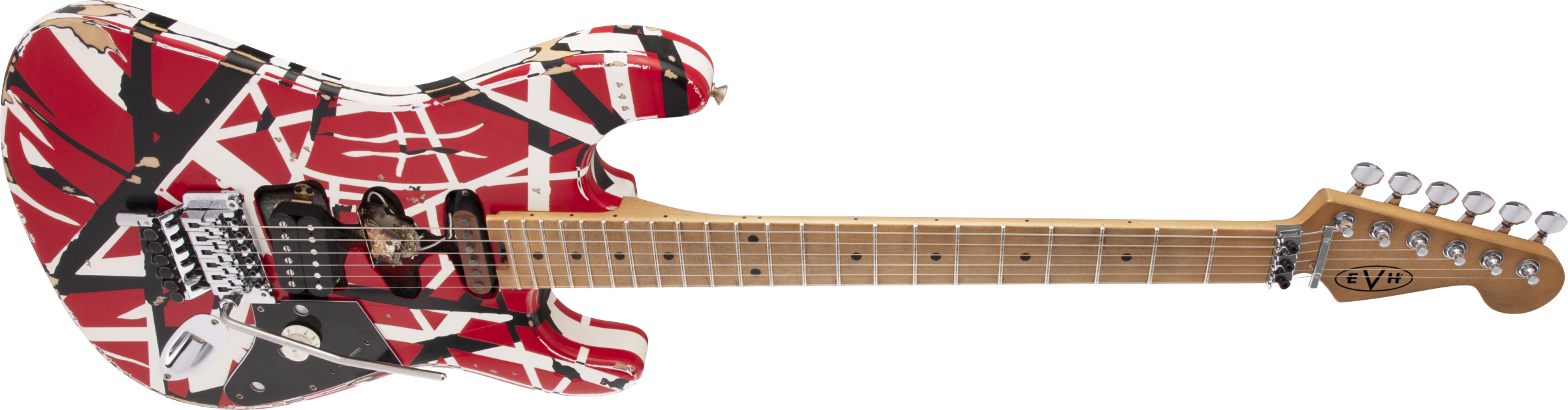 EVH Striped Series Frankie Red - White - Black Relic 5107900503 IN STOCK NOW