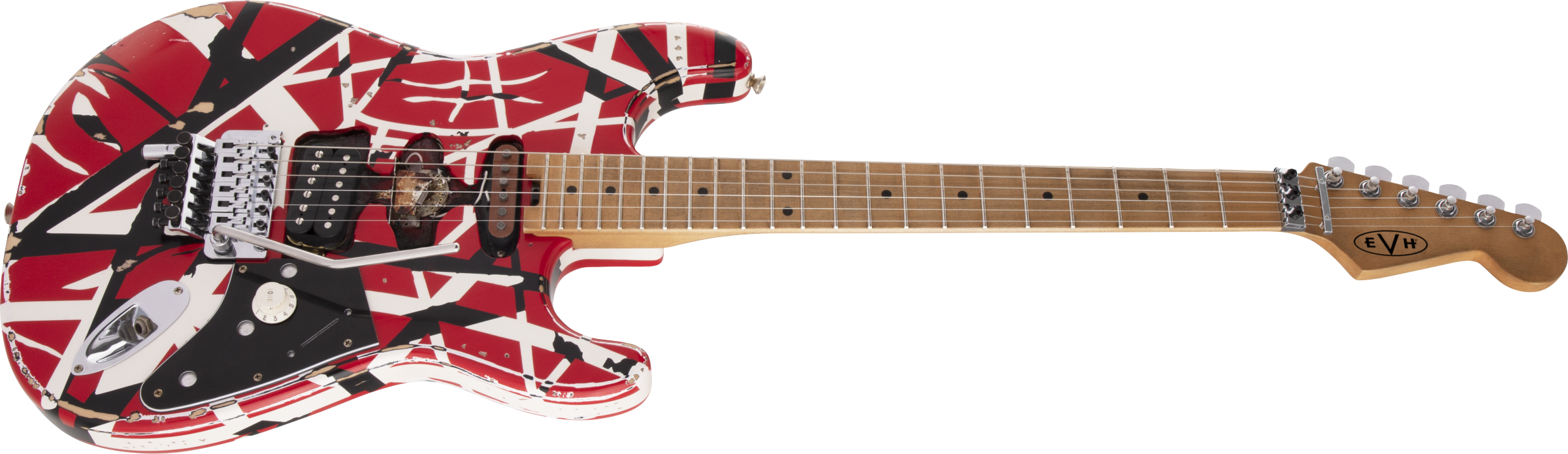 EVH Striped Series Frankie Red - White - Black Relic 5107900503 IN STOCK NOW