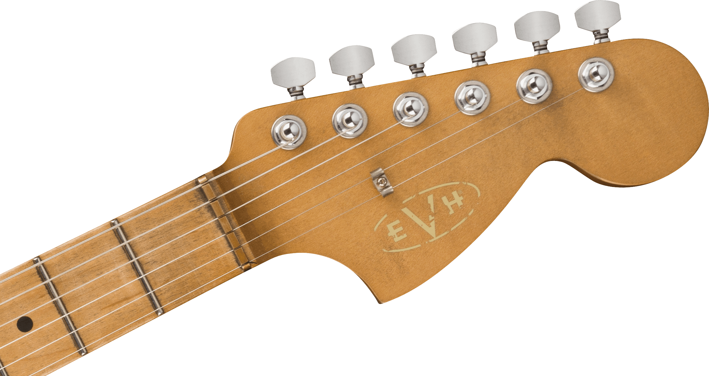 EVH Striped Series 78 Eruption Maple Fingerboard White with Black Stripes Relic 5107900576