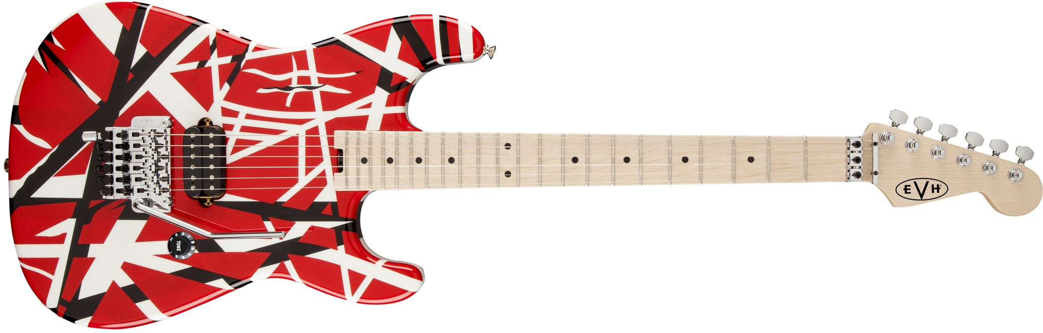 EVH Striped Series Red with Black Stripes 5107902503 - L.A. Music - Canada's Favourite Music Store!