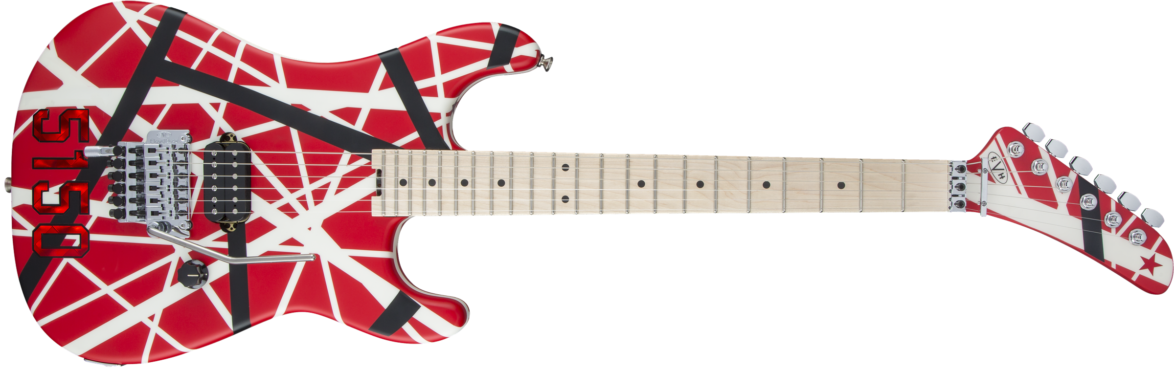 EVH Striped Series 5150 Red, Black, White 5107902515