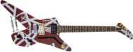 EVH Striped Series Shark Burgundy with Silver Stripes 5107922505