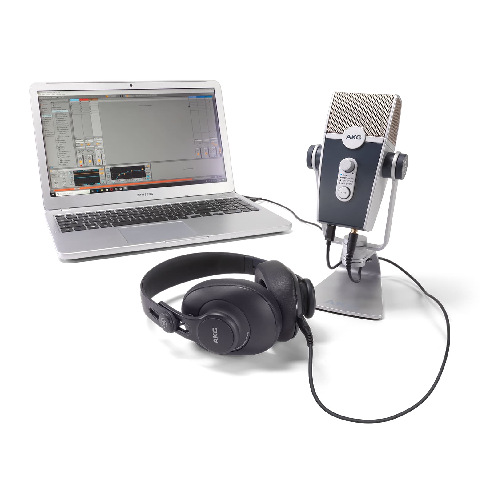 AKG Podcaster Essentials Lyra USB Microphone And K371 Headphones 5122010-00