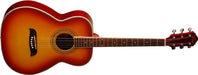 Oscar Schmidt OF2CS Folk Size Steel Cherry Sunburst - L.A. Music - Canada's Favourite Music Store!