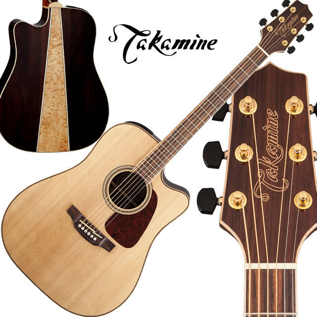 Takamine GD93CE-NAT Dreadnought Cutaway Acoustic-Electric Guitar, Natural