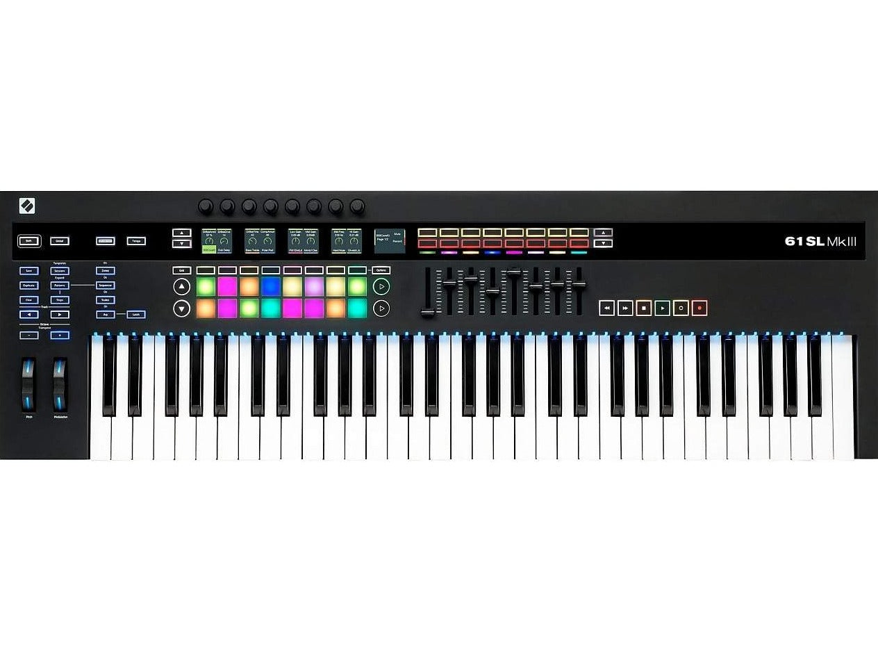 Novation 61-key SL Keyboard Controller with Semi-weighted Keys 61SL-MK3