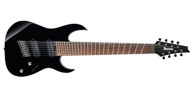 IBANEZ MULTISCALE RGMS8 8 STRING ELECTRIC GUITAR BLACK