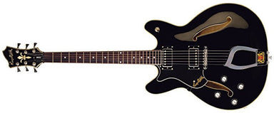 Hagstrom Left Handed Viking Guitar VIK-LH-BLK Gloss Black - L.A. Music - Canada's Favourite Music Store!