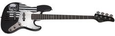 Schecter JD DeServio J-4 Electric Bass Gloss Black BLS Distressed Flag 84-SHC