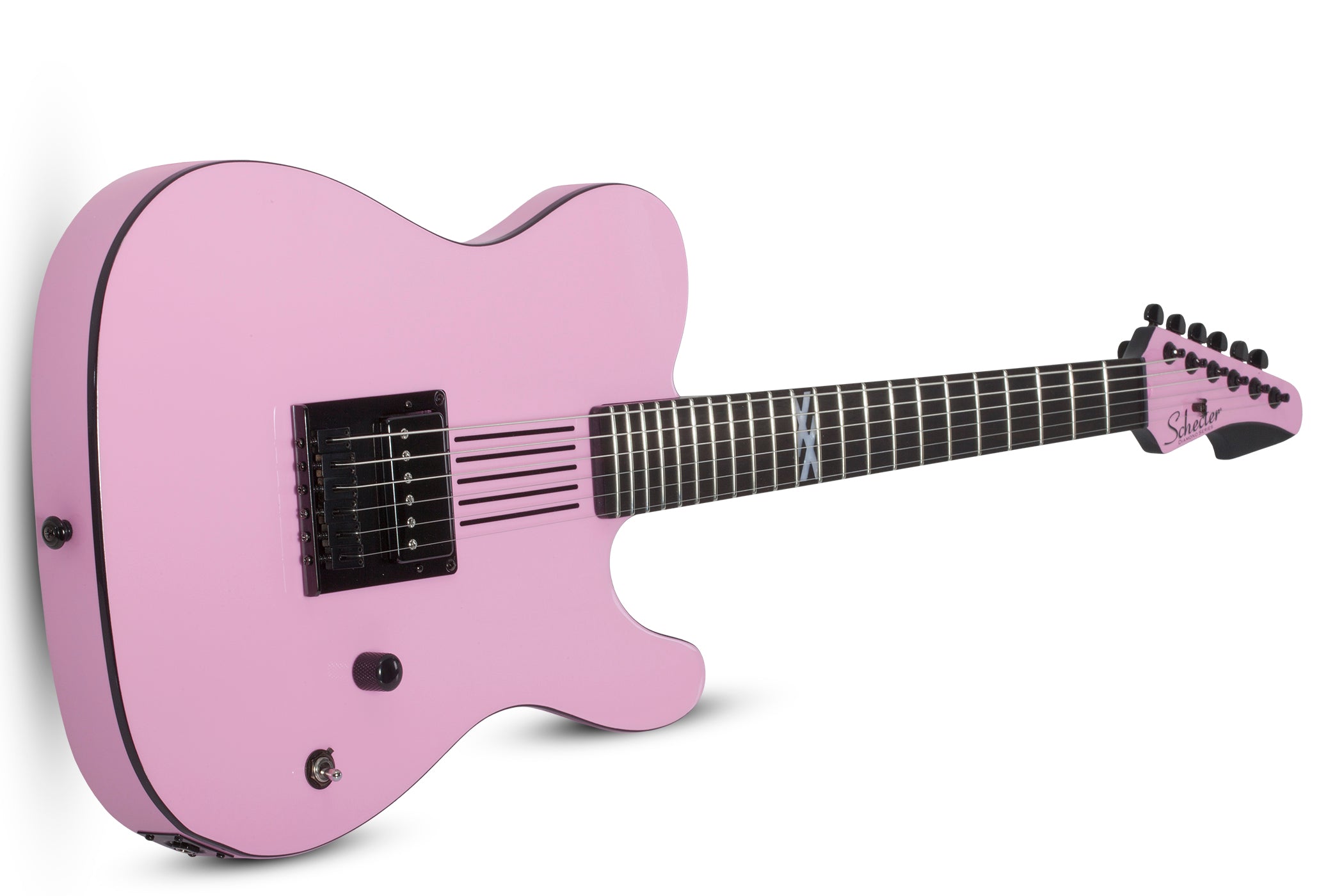 Schecter Machine Gun Kelly Signature PT Electric Guitar Tickets To My Downfall Pink 85-SHC