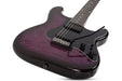 Schecter Traditional Pro Electric Guitar With Ebony Fretboard, Transparent Purple Burst 865-SHC