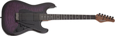 Schecter Traditional Pro Electric Guitar With Ebony Fretboard, Transparent Purple Burst 865-SHC