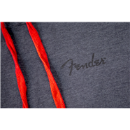 Fender Pullover Sweatshirt, Black with Red Hood, XL