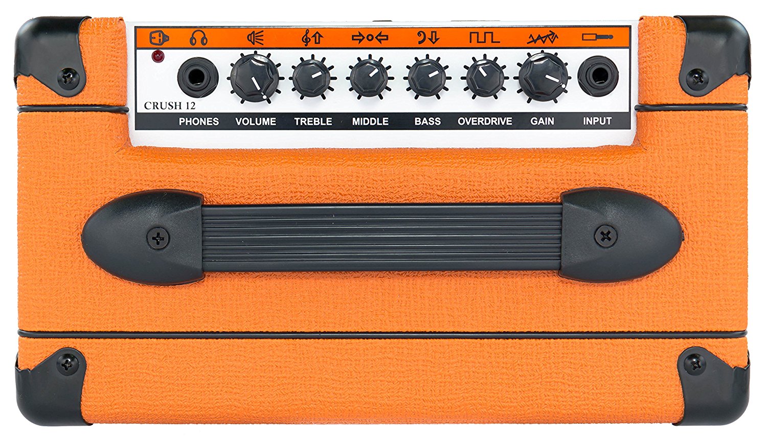 Orange CRUSH12 Single channel solid state Crush 1x6" combo with CabSim headphone out, 12 Watts