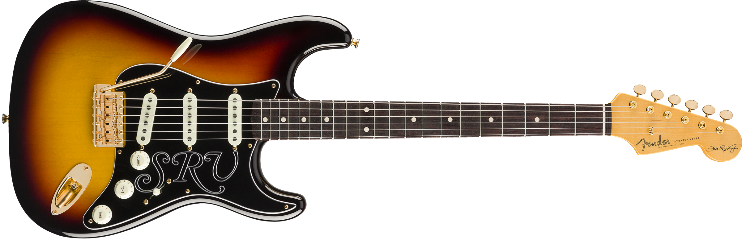 Fender Custom Shop Stevie Ray Vaughan Signature Stratocaster Rosewood Fingerboard 3-Color Sunburst f-9235000863 SERIAL NUMBER CZ545471 - 7.8 LBS