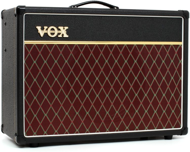 Vox 15 watt 2-channel All-tube 1x12 inch Guitar Combo Amplifier with Tremolo and Reverb AC15C1