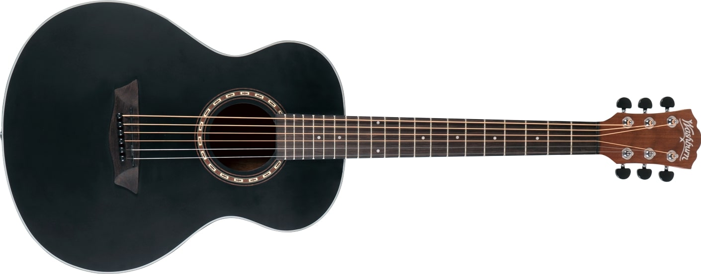 Washburn Apprentice G-Mini 6-String Acoustic Guitar Matte Black AGM5BMK-A