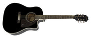 Epiphone AJ-220SCE Solid Spruce Top with Cutaway Ebony AJ220SCEEBNH - L.A. Music - Canada's Favourite Music Store!