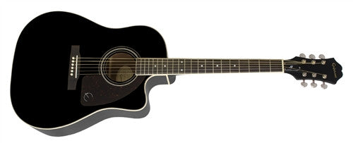 Epiphone AJ-220SCE Solid Spruce Top with Cutaway Ebony AJ220SCEEBNH - L.A. Music - Canada's Favourite Music Store!