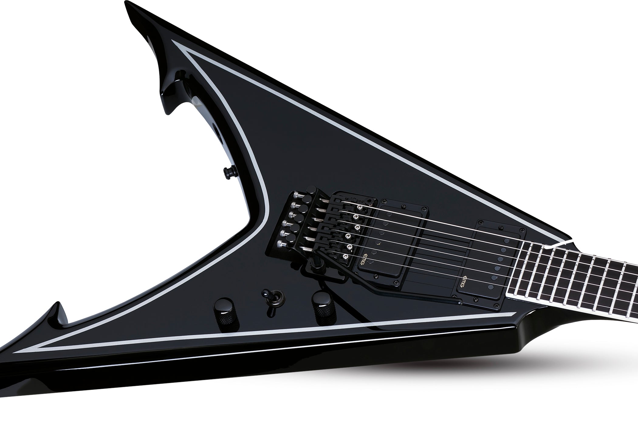 Schecter Ravendark FR Abbath Signature W/ Floyd Rose Tremolo Gloss Black 6 String Solid-Body Electric Guitar 287-SHC