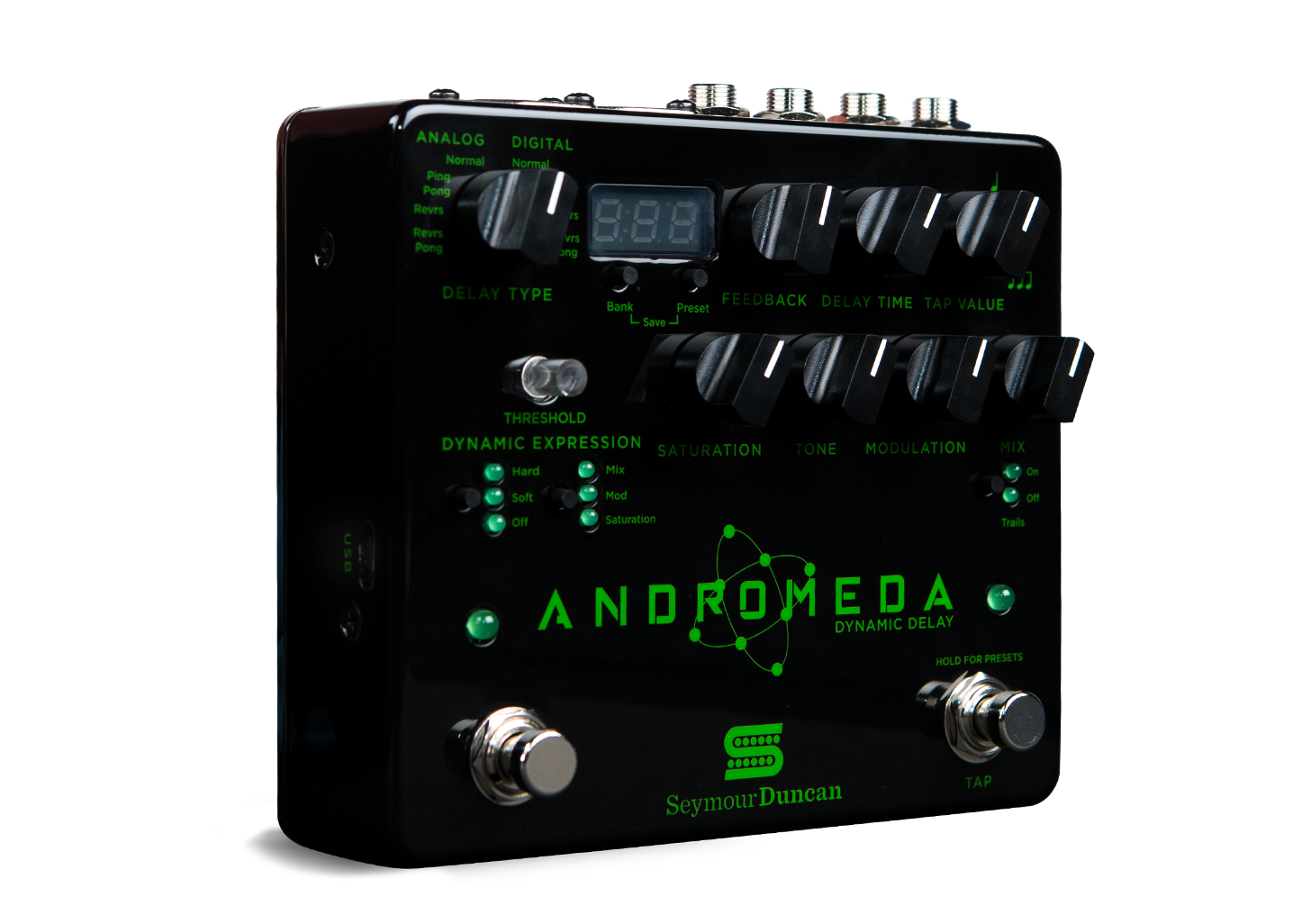 dynamic delay pedal Seymour Duncan ANDOMEDIA PROGRAMMABLE DELAY Pedal