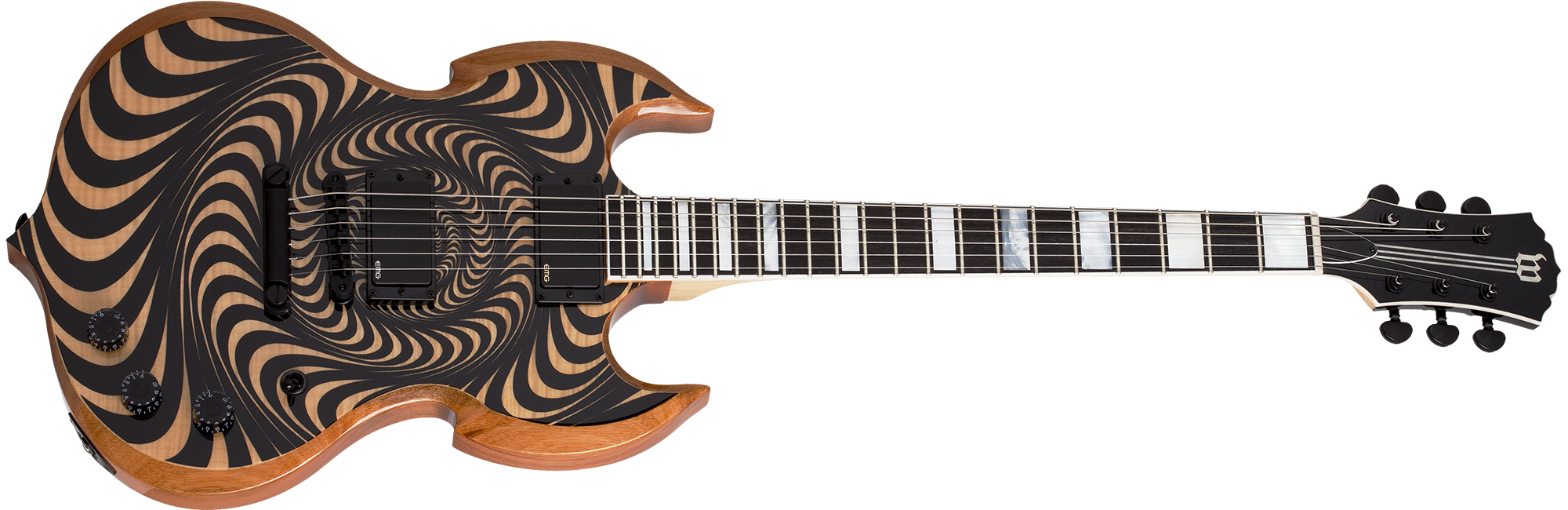 Wylde Audio Barbarian Psychic Bullseye RawTop 4525-SHC