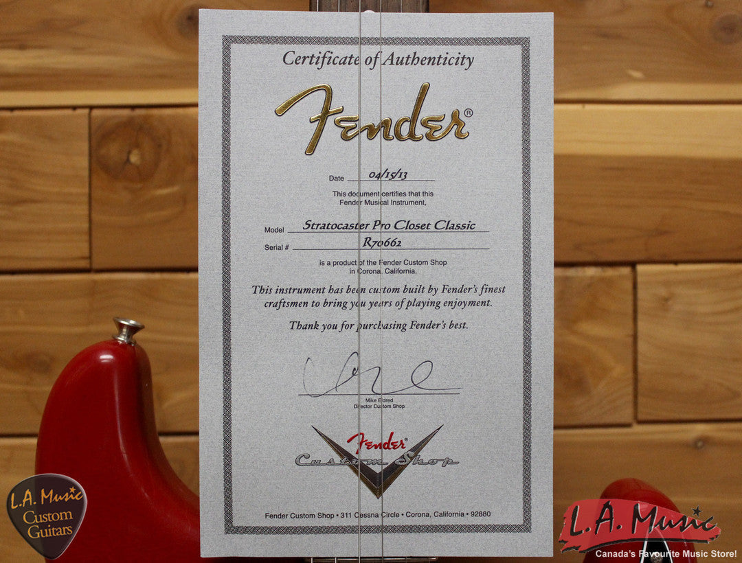 Fender Custom Shop 2013 Closet Classic Stratocaster Pro Rosewood Dakota Red Special Run Limited 1501710854 - L.A. Music - Canada's Favourite Music Store!