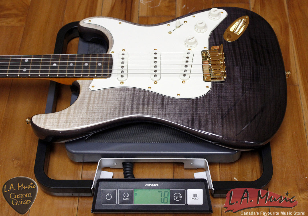 Fender Custom Shop American Custom Stratocaster Rosewood Flame Top Frostbite Fade 9231006868 - L.A. Music - Canada's Favourite Music Store!