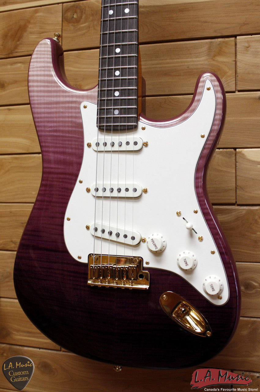 Fender Custom Shop American Custom Stratocaster Rosewood Flame Top Purple Fade 9231006865 - L.A. Music - Canada's Favourite Music Store!