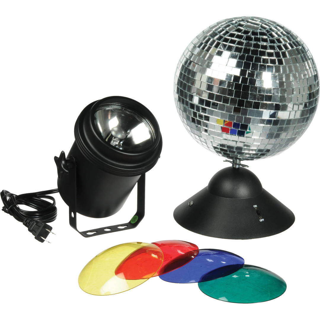 American DJ MB8COMBO 8 Inch Mirrorball Package w/Pinspot/DC Motor & Lens