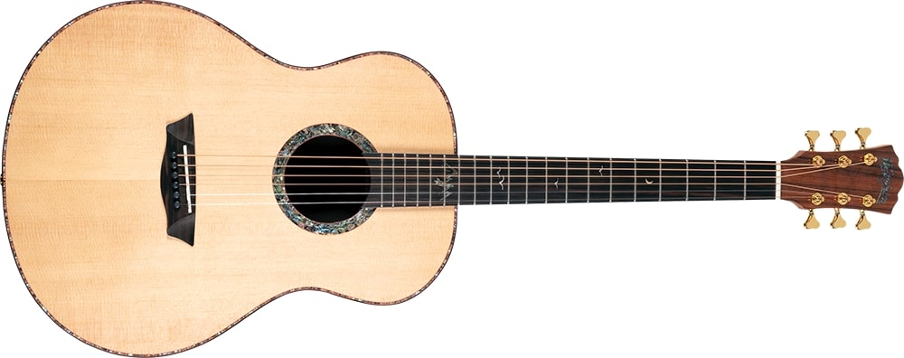 Washburn Bella Tono Elegante S24S Solid Top Acoustic Guitar, Spruce / Pau Ferro BTS24S-D