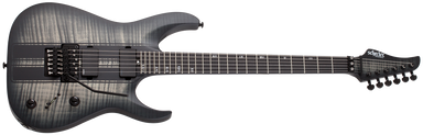 Schecter BANSHEE GT-FR Satin Charcoal Burst with Racing Stripes 1522-SHC