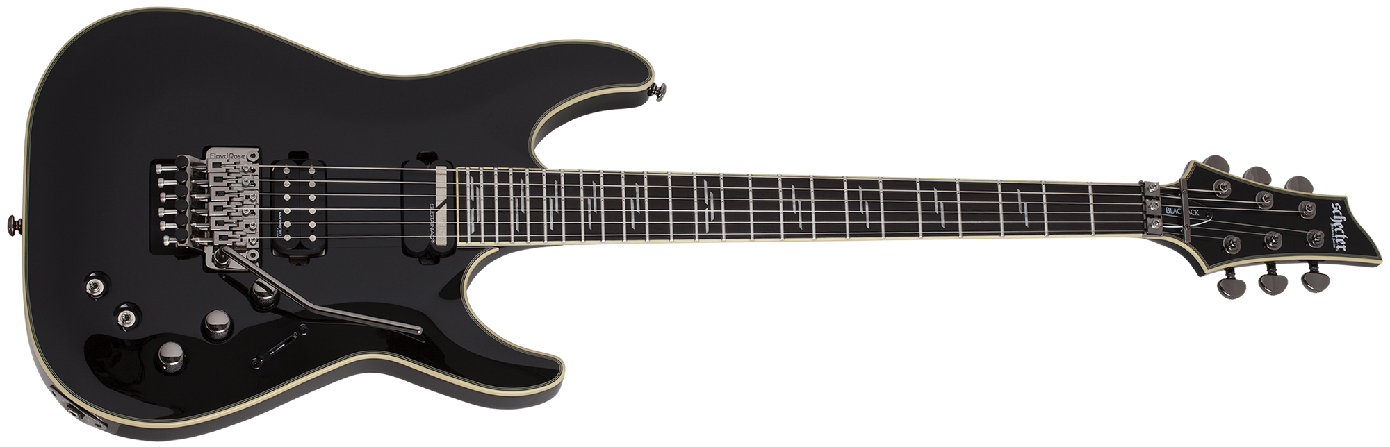 Schecter C-1 FR S Sustainiac Blackjack Gloss Black 2563-SHC