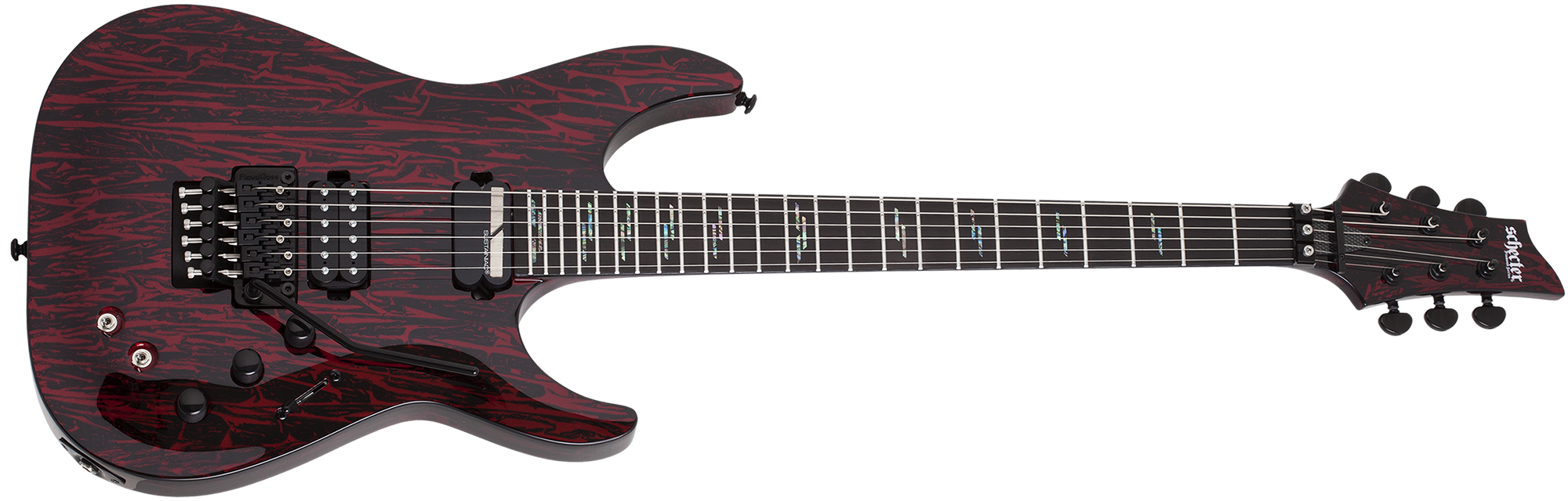 Schecter C-1 Silver Mountain FR-S Electric Guitar Blood Moon 1476-SHC
