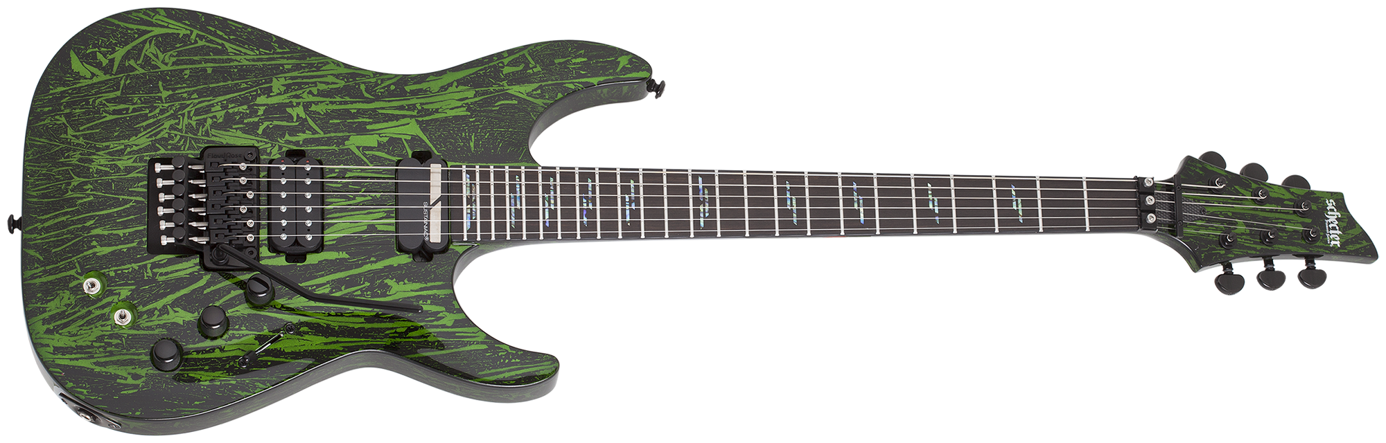 Schecter C-1 Silver Mountain FR-S Electric Guitar Toxic Venom 1471-SHC