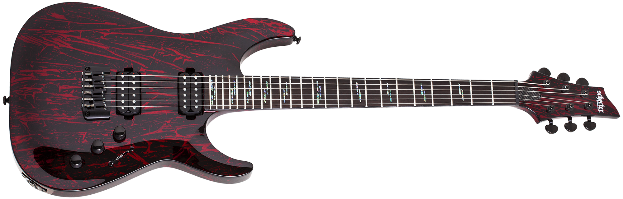 Schecter C-1 Silver Mountain Electric Guitar Blood Moon 1475-SHC