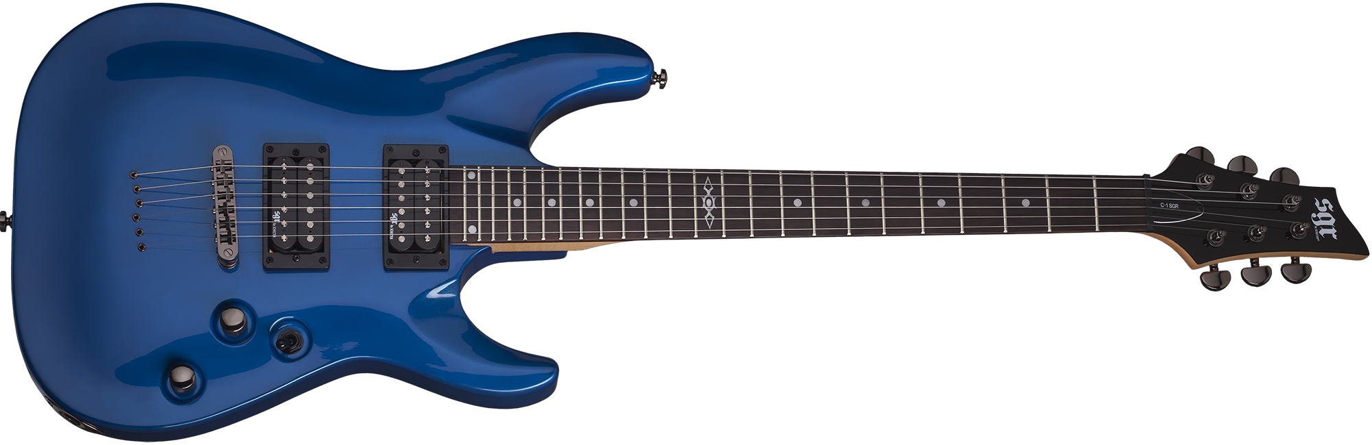 Schecter SGR Series C 1 SGR EB Electric Blue Guitar with SGR