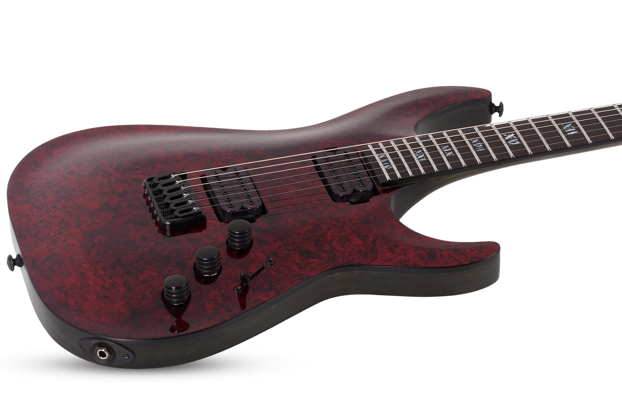 Schecter C-1 Apocalypse Electric Guitar Red Reign 3055-SHC SERIAL NUMBER W24081418 - 8.6 LBS