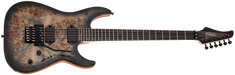 Schecter C-6 Fr Pro Electric Guitar Burl Top, Coil Split Tap, Charcoal Burst 3634-SHC