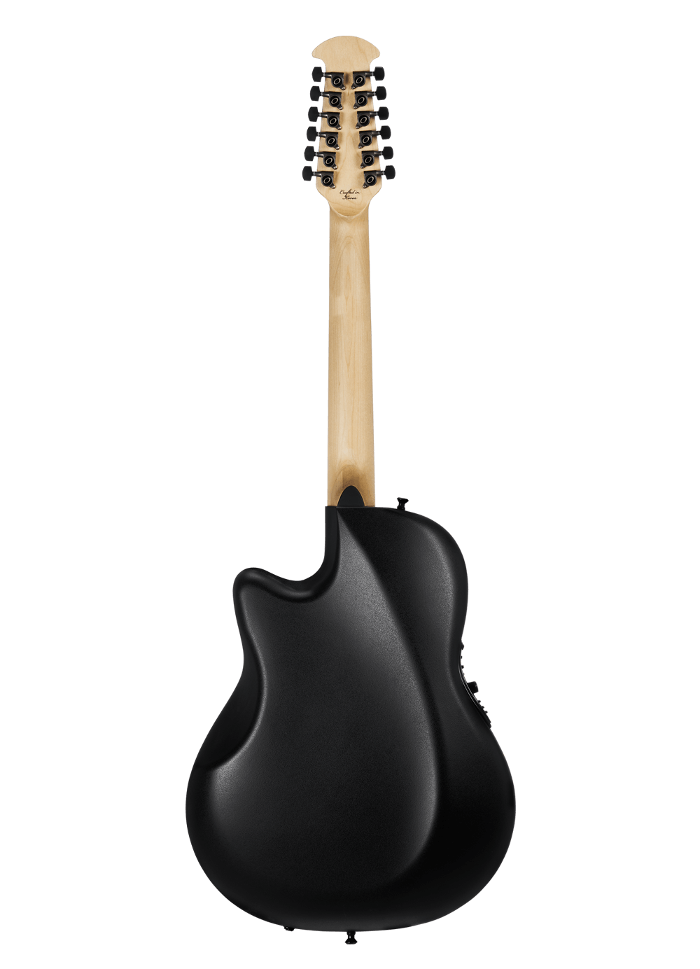 Ovation ExoticWoods Collection ExoticWood Legend 12-String Deep Contour Black Satin Burst On Exotic Quilted Maple  C2059AXP2-5S