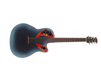 Ovation Celebrity Elite Mid-Depth Acoustic-Electric Guitar - Reverse Blue Burst CE44-RBB