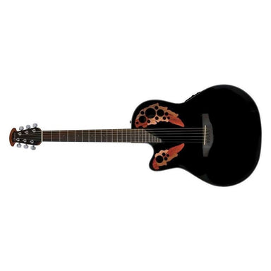 Ovation Celebrity Elite Series Acoustic/Electric Guitar Left Handed Black CE44L-5