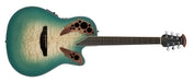 Ovation Celebrity Elite Exotic Quilt Maple Acoustic / Electric Guitar, Mint Burst / Natural CE44X-9B