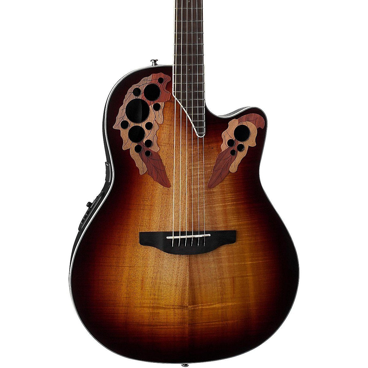 Ovation Celebrity Elite Plus Super Shallow Acoustic-Electric Guitar, Koa Burst CE48P-KOAB