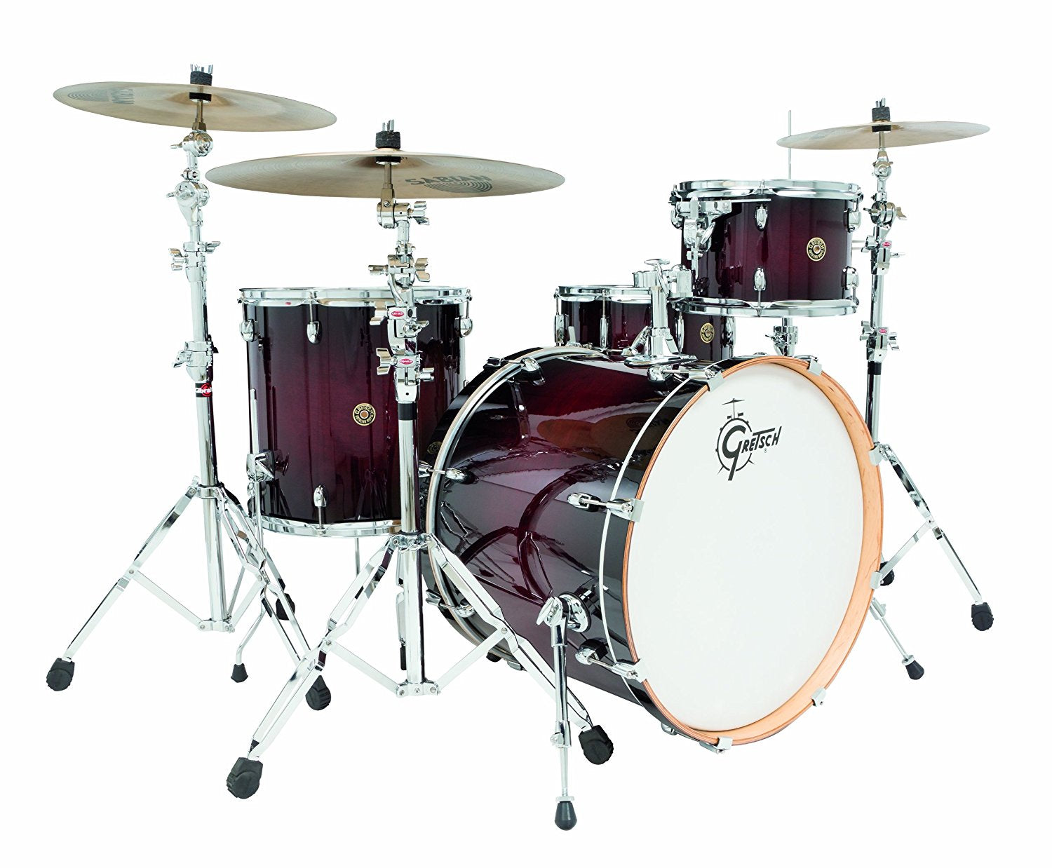 Gretsch Drums Catalina Maple 4-Piece Drum Shell Pack Deep Cherry Burst CM1-E824S-DCB
