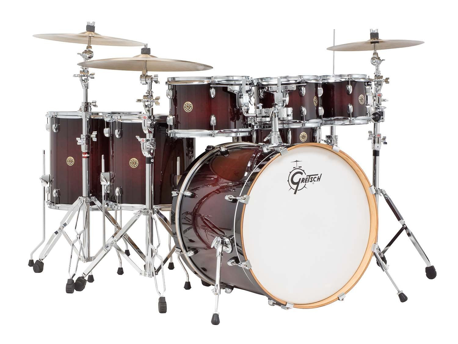Gretsch Drums Drums Catalina Maple 7-Piece Drum Shell Pack, Deep Cherry Burst