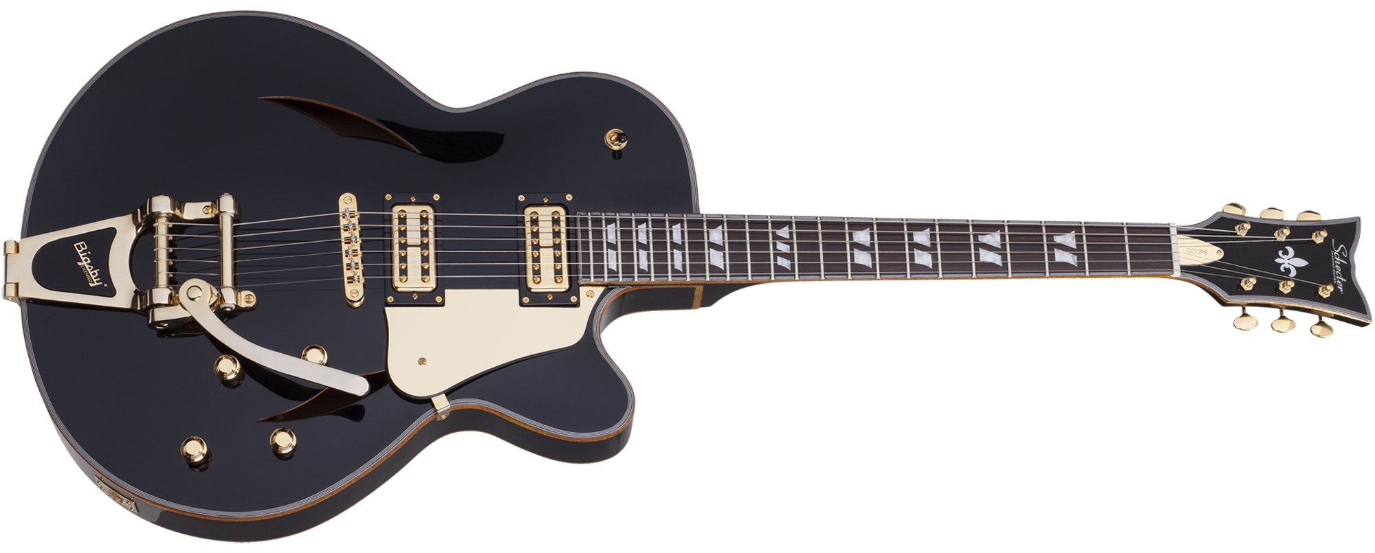 Schecter Retro Coupe 6-String Electric Guitar Gloss Black 296-SHC