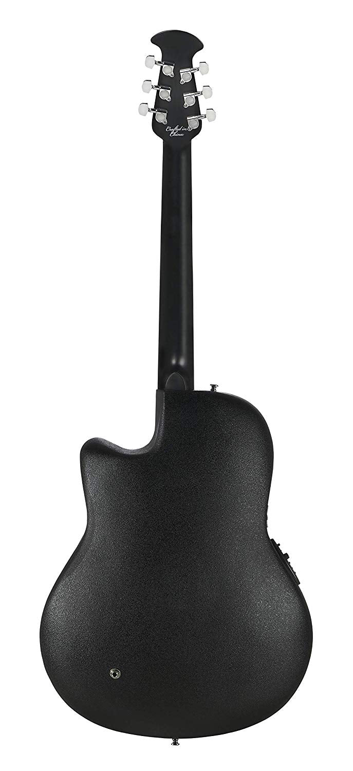 Ovation Celebrity Standard Mid-Depth Acoustic Electric Guitar, Black CS24-5